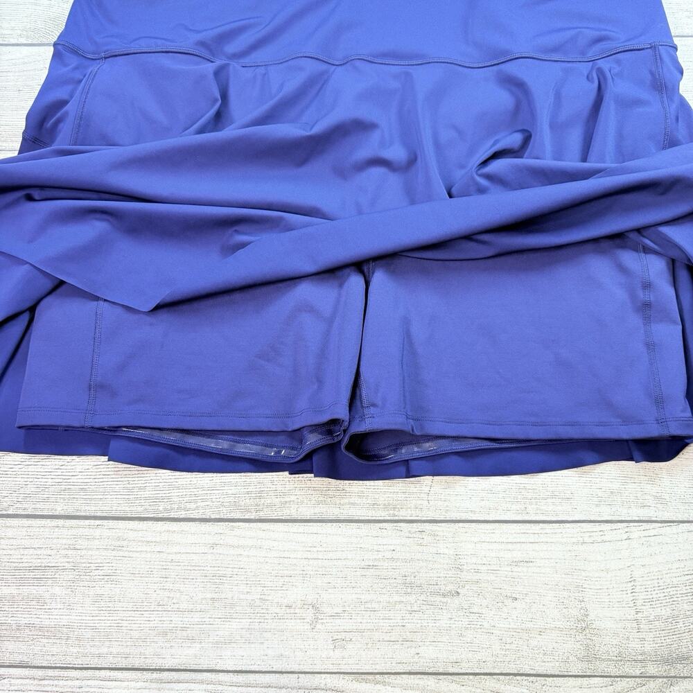 Athleta Ace Tennis Skort Navy Blue Sporty Stretch Pockets Size 3X - Picture 3 of 7